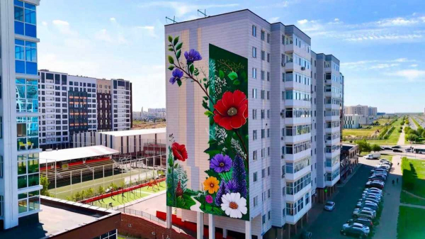 Новый мурал «Таңсәрі» украсил фасад одного из ЖК Астаны
Новый мурал «Таңсәрі» украсил фасад одного из ЖК Астаны