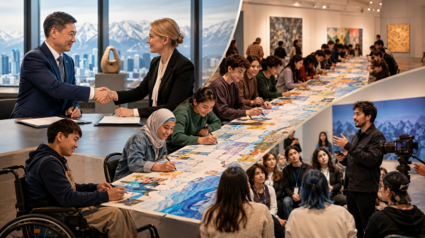 ЮНИСЕФ пен Almaty Museum of Arts балалар үшін күш біріктіреді ЮНИСЕФ пен Almaty Museum of Arts балалар үшін күш біріктіреді